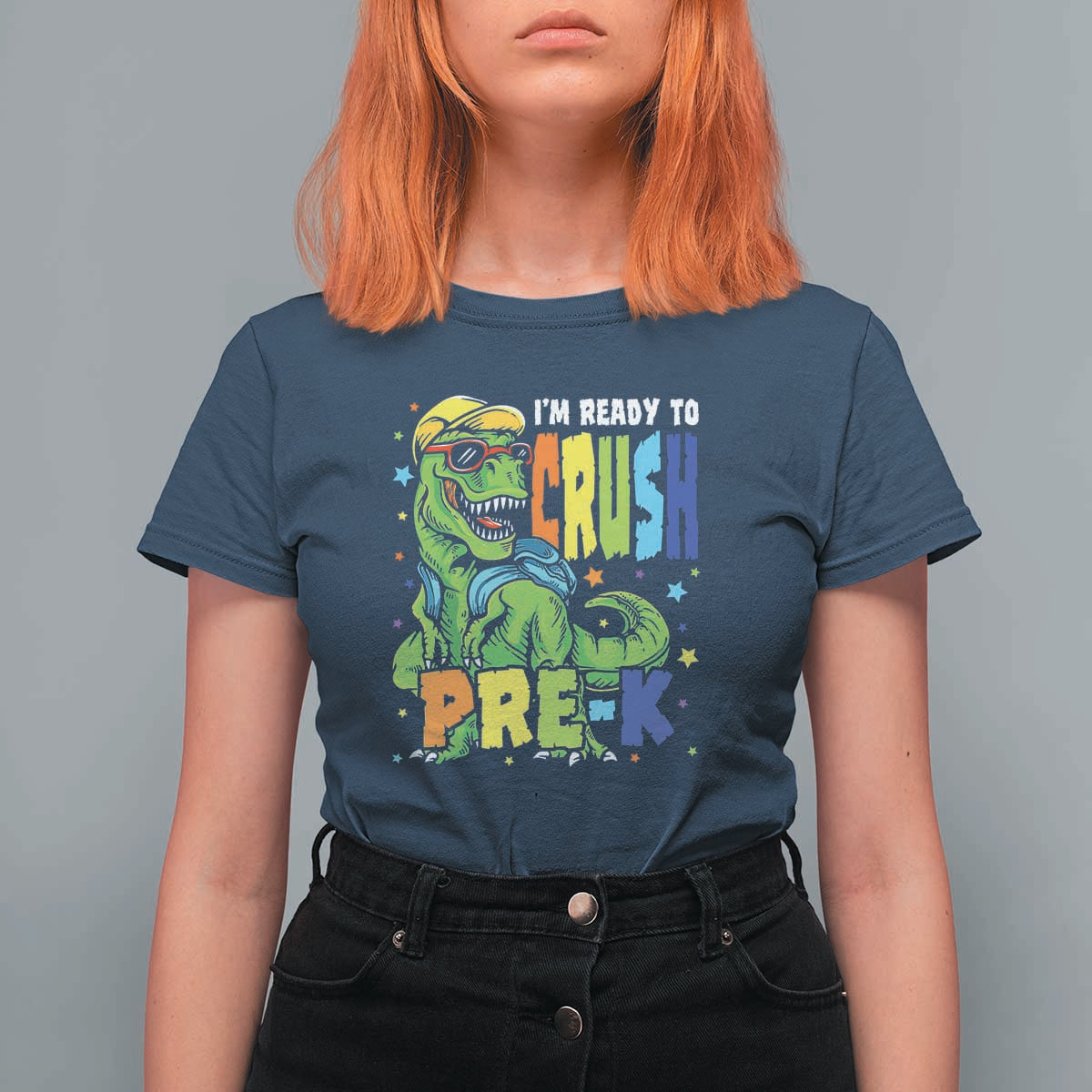 Dinosaur Pre-K T Shirt For Women I'm Ready To Crush Pre-K, 1st Day of School Boy
