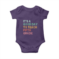 It is A Good Day To Teach 5th Grade Baby Onesie Vintage Back to School Teacher