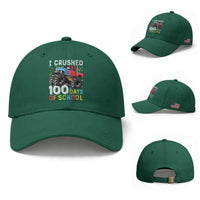 100 Days of School Monster Truck Baseball Cap Boys Crushing 100th Day Milestone