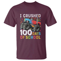 100 Days of School Monster Truck T Shirt Boys 100th Day Celebration - Wonder Print Shop
