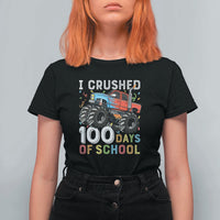 100 Days of School Monster Truck T Shirt For Women Boys 100th Day Celebration