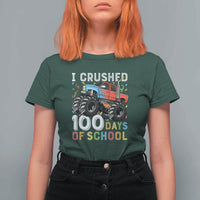 100 Days of School Monster Truck T Shirt For Women Boys 100th Day Celebration