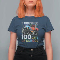 100 Days of School Monster Truck T Shirt For Women Boys 100th Day Celebration