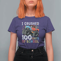100 Days of School Monster Truck T Shirt For Women Boys 100th Day Celebration