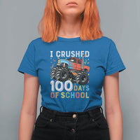 100 Days of School Monster Truck T Shirt For Women Boys 100th Day Celebration