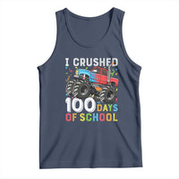 100 Days of School Monster Truck Tank Top Boys Crushing 100th Day Milestone