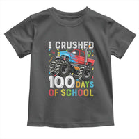 100 Days of School Monster Truck Toddler T Shirt Boys Crushing 100th Day Milestone
