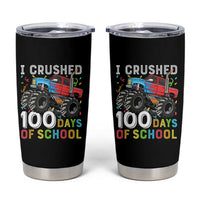 100 Days of School Monster Truck Tumbler Cup Boys Crushing 100th Day Milestone