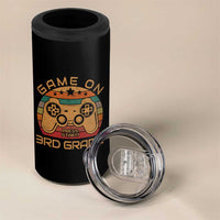 Game On First Day of 3rd Grade 4 in 1 Can Cooler Tumbler Funny Gamer Back to School Kids Gift