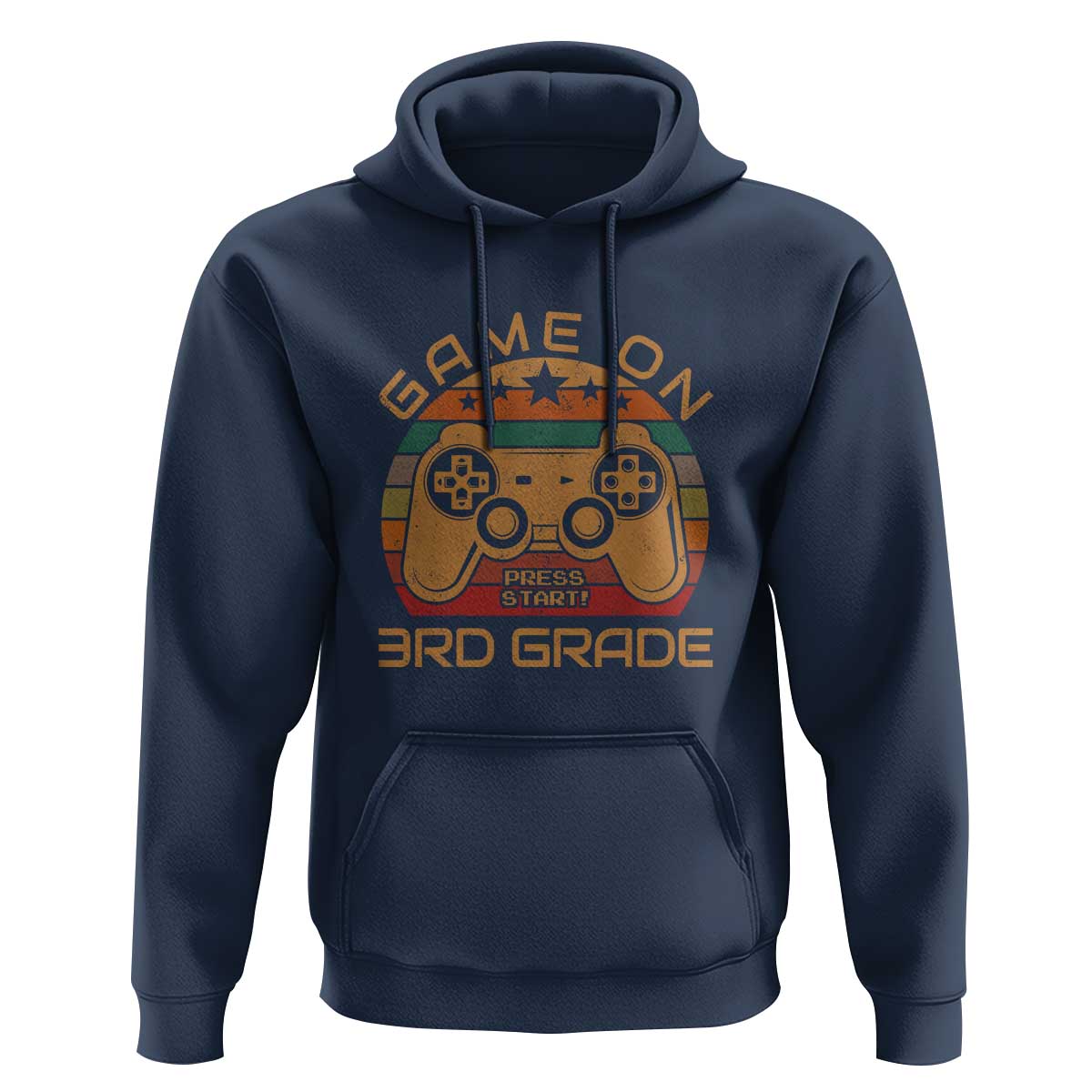First Day of 3rd Grade Hoodie Game On Gamer Back to School Gift - Wonder Print Shop