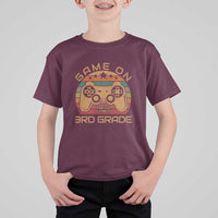 First Day of 3rd Grade T Shirt For Kid Game On Gamer Back to School Gift