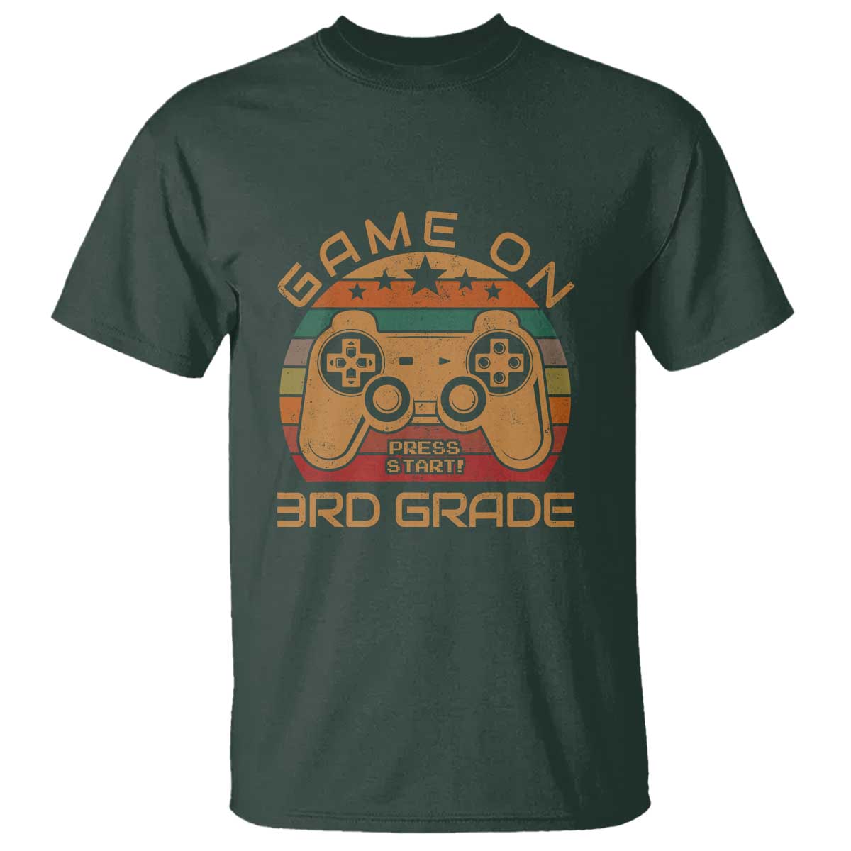 First Day of 3rd Grade T Shirt Game On Gamer Back to School Gift - Wonder Print Shop
