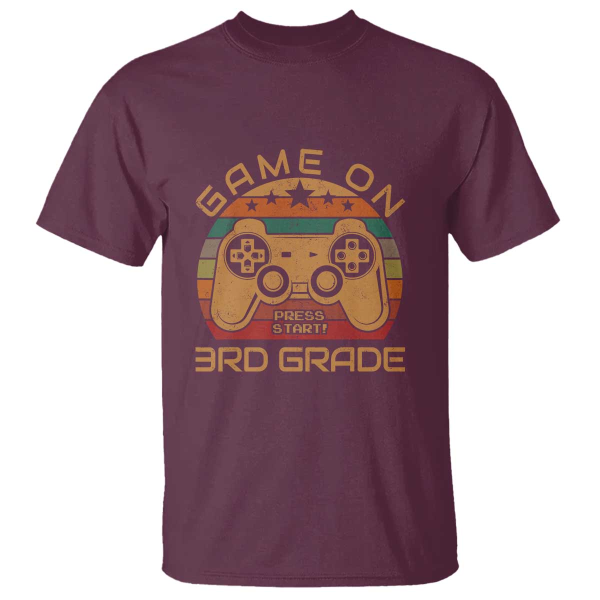 First Day of 3rd Grade T Shirt Game On Gamer Back to School Gift - Wonder Print Shop