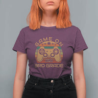 First Day of 3rd Grade T Shirt For Women Game On Gamer Back to School Gift