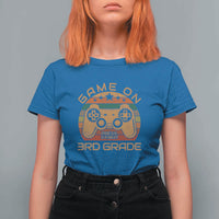 First Day of 3rd Grade T Shirt For Women Game On Gamer Back to School Gift