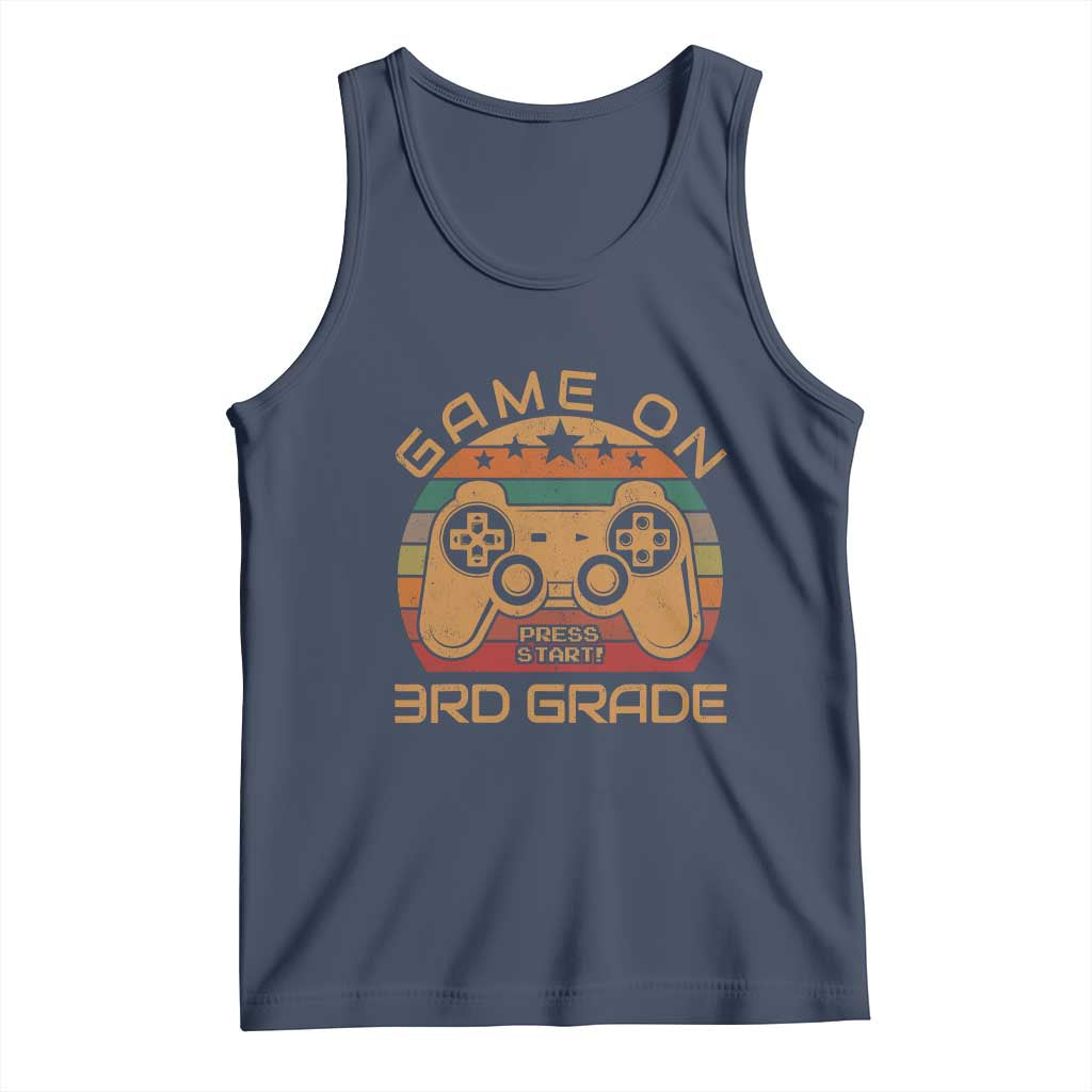Game On First Day of 3rd Grade Tank Top Funny Gamer Back to School Kids Gift