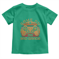 Game On First Day of 3rd Grade Toddler T Shirt Funny Gamer Back to School Kids Gift