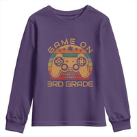 Game On First Day of 3rd Grade Youth Sweatshirt Funny Gamer Back to School Kids Gift