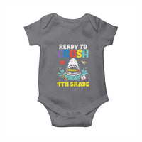 Shark Ready To Crush 4th Grade Baby Onesie Cool Boys First Day of School Gift