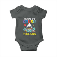 Shark Ready To Crush 4th Grade Baby Onesie Cool Boys First Day of School Gift