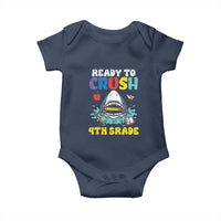 Shark Ready To Crush 4th Grade Baby Onesie Cool Boys First Day of School Gift