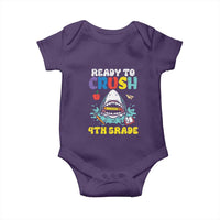 Shark Ready To Crush 4th Grade Baby Onesie Cool Boys First Day of School Gift