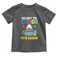 Shark Ready To Crush 4th Grade Toddler T Shirt Cool Boys First Day of School Gift