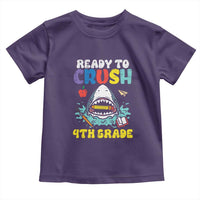 Shark Ready To Crush 4th Grade Toddler T Shirt Cool Boys First Day of School Gift