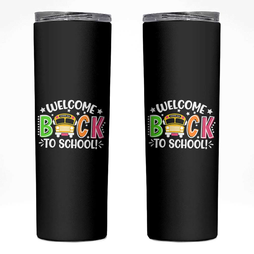 Welcome Back to School Bus Driver Skinny Tumbler First Day for School Gifts