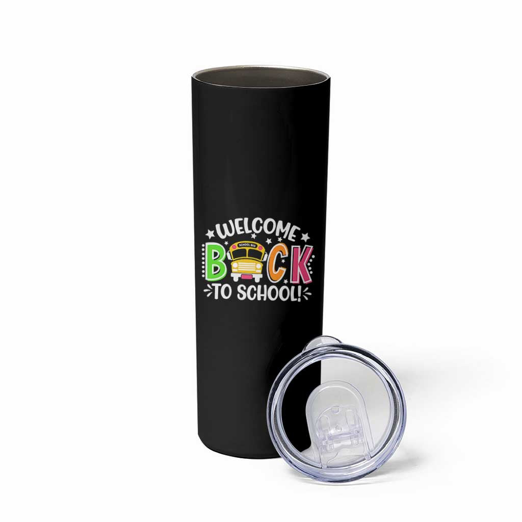 Welcome Back to School Bus Driver Skinny Tumbler First Day for School Gifts