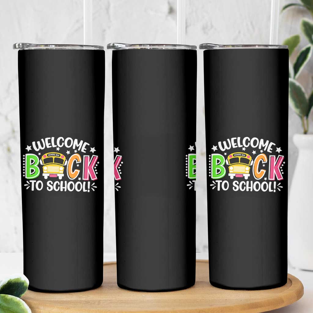 Welcome Back to School Bus Driver Skinny Tumbler First Day for School Gifts