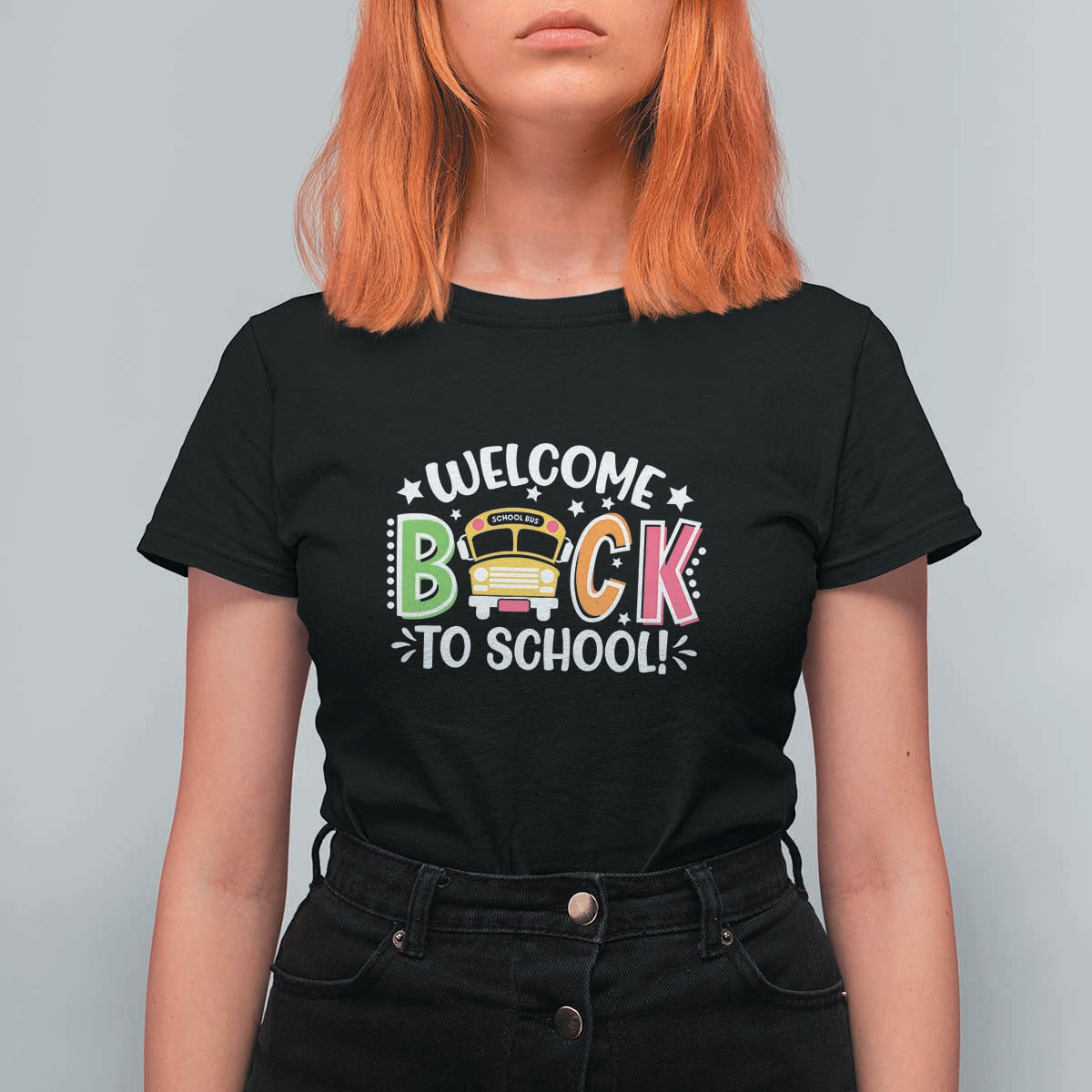Welcome Back to School T Shirt For Women First Day for School Bus Driver