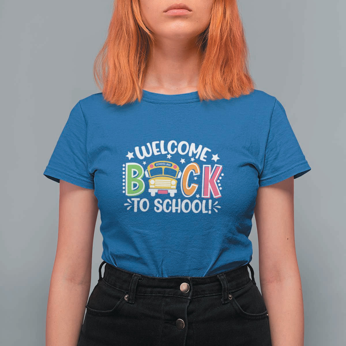 Welcome Back to School T Shirt For Women First Day for School Bus Driver