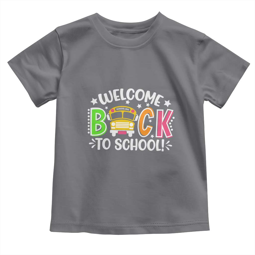 Welcome Back to School Bus Driver Toddler T Shirt First Day for School Gifts
