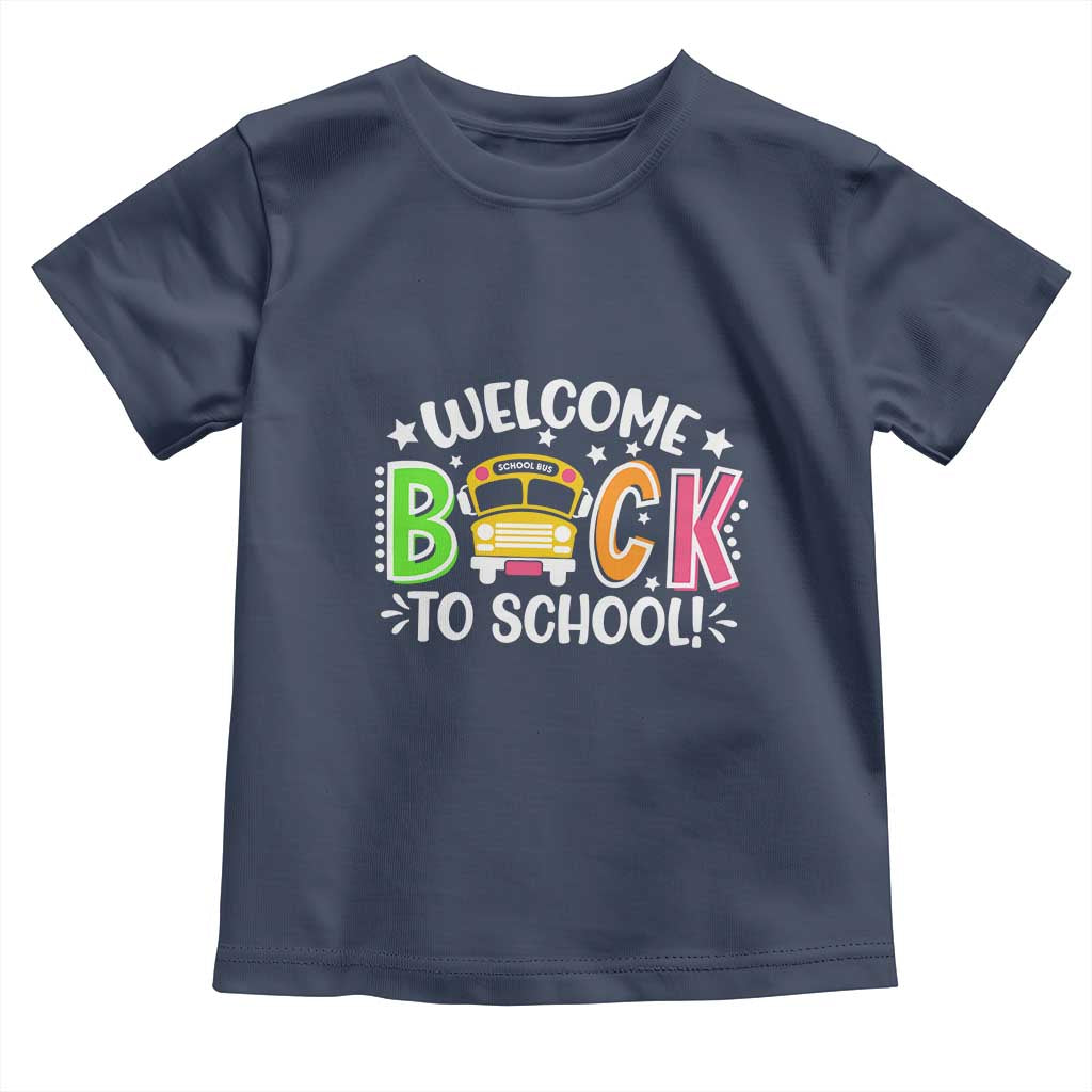 Welcome Back to School Bus Driver Toddler T Shirt First Day for School Gifts