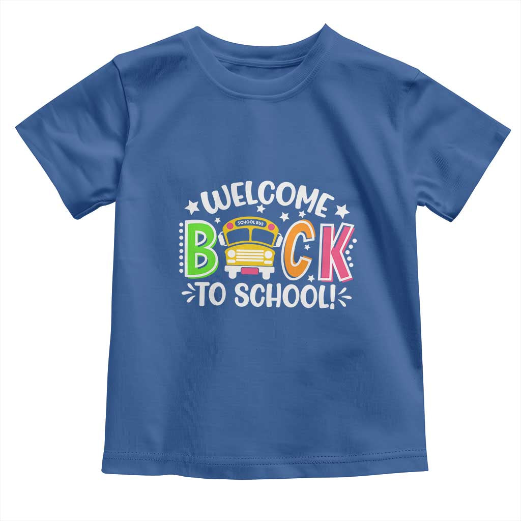 Welcome Back to School Bus Driver Toddler T Shirt First Day for School Gifts