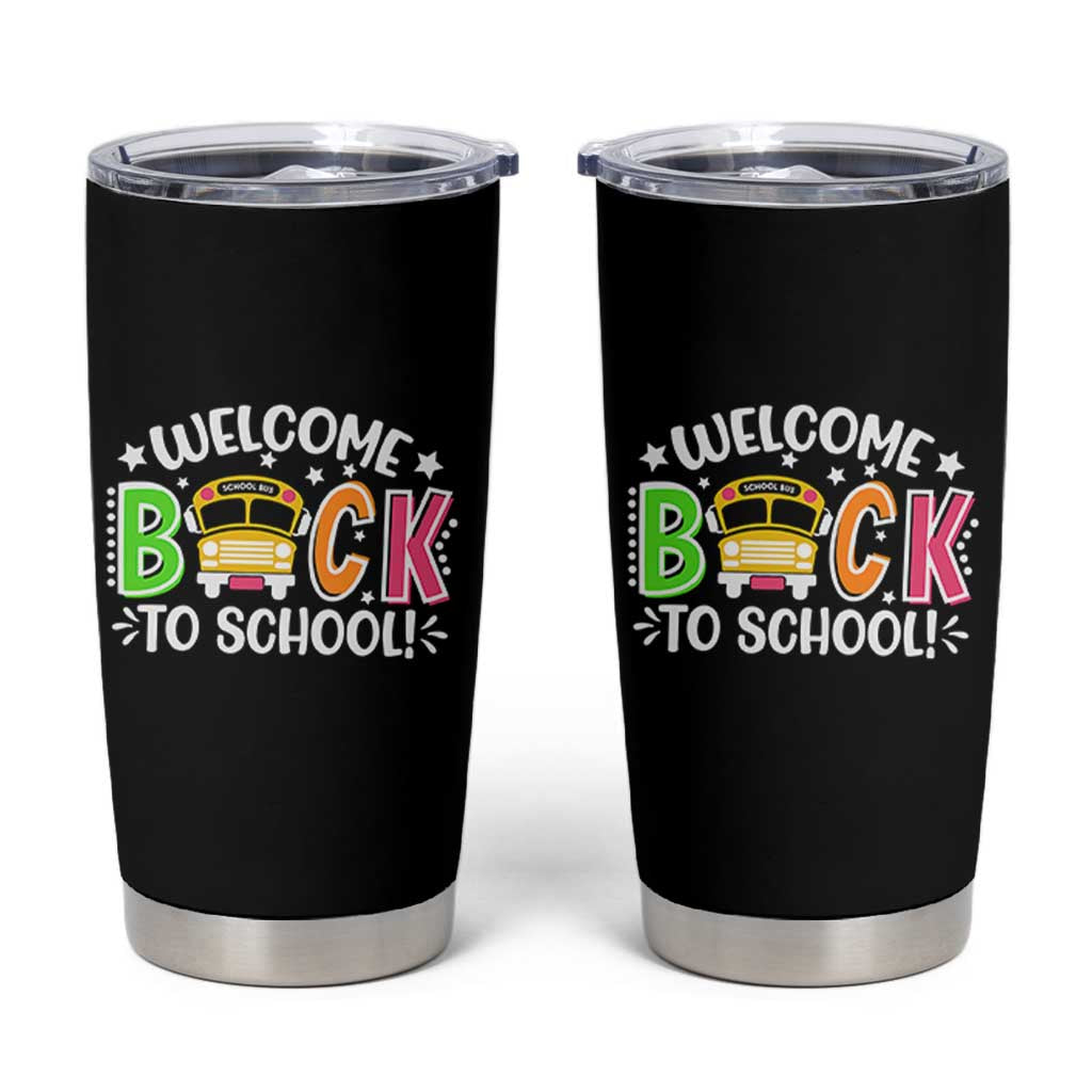 Welcome Back to School Bus Driver Tumbler Cup First Day for School Gifts