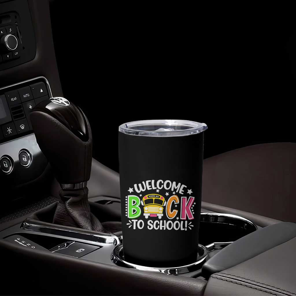 Welcome Back to School Bus Driver Tumbler Cup First Day for School Gifts