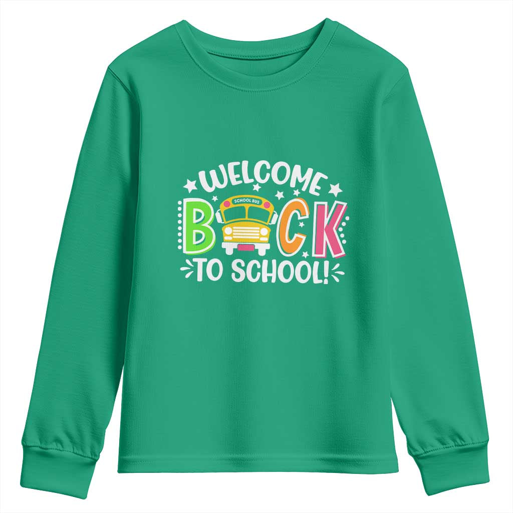Welcome Back to School Bus Driver Youth Sweatshirt First Day for School Gifts