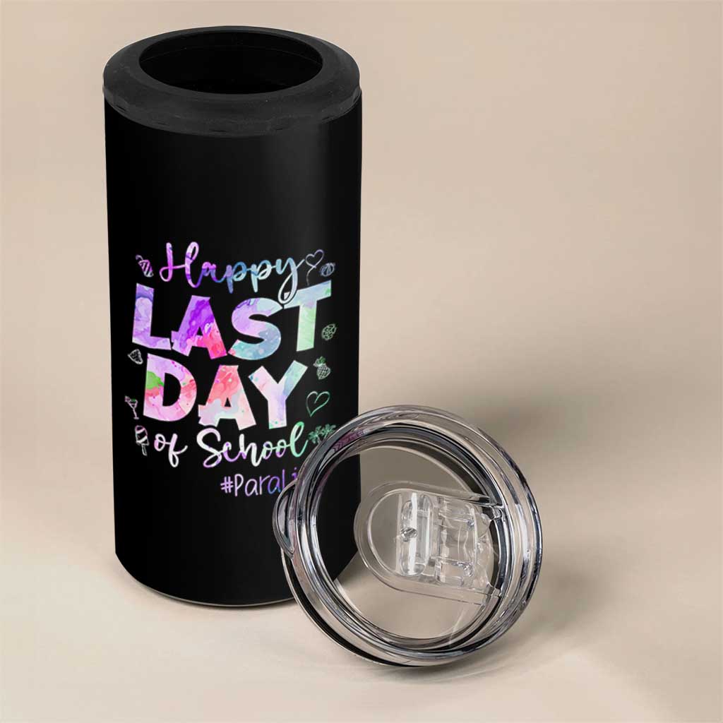 Para Life Beach Mode 4 in 1 Can Cooler Tumbler Funny Last Day of School Summer Vacation Gift