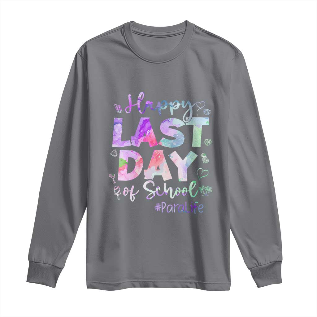Para Life Beach Mode Long Sleeve Shirt Funny Last Day of School Summer Vacation Gift