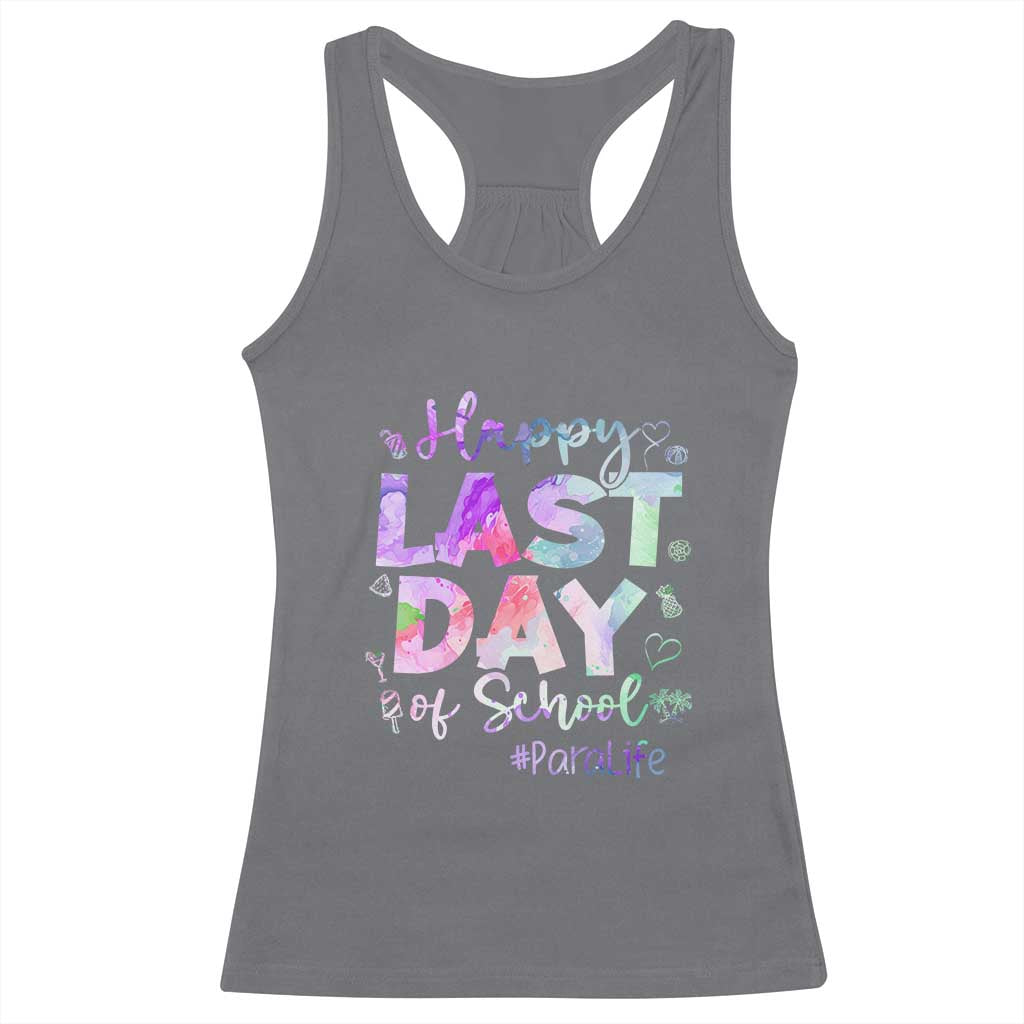 Para Life Beach Mode Racerback Tank Top Funny Last Day of School Summer Vacation Gift