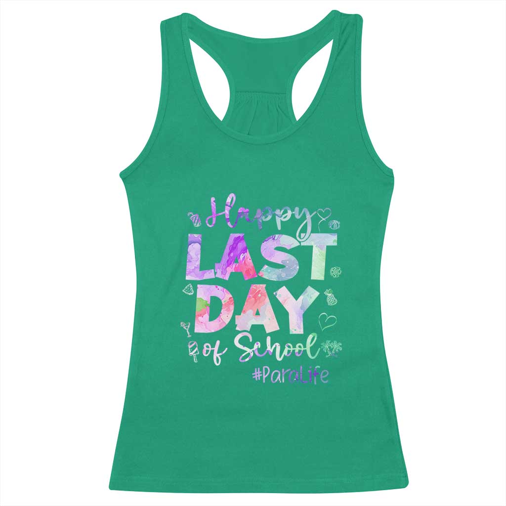 Para Life Beach Mode Racerback Tank Top Funny Last Day of School Summer Vacation Gift