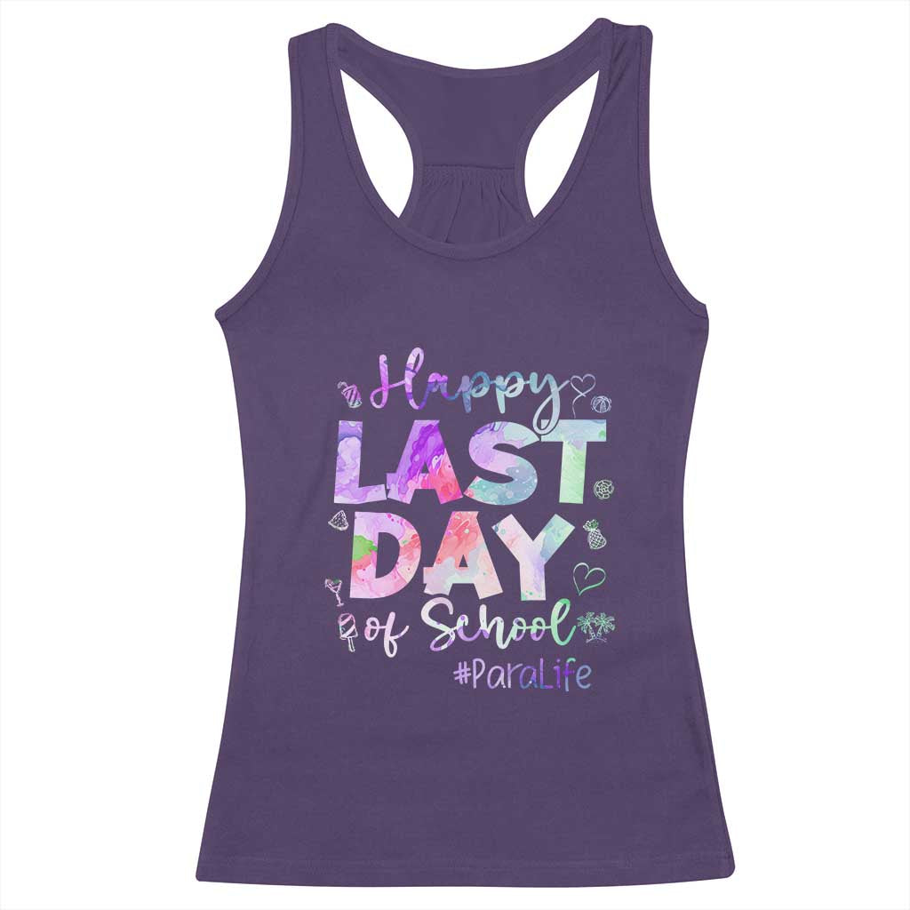 Para Life Beach Mode Racerback Tank Top Funny Last Day of School Summer Vacation Gift