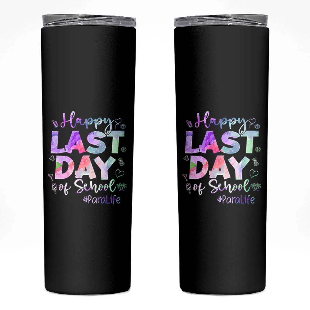 Para Life Beach Mode Skinny Tumbler Funny Last Day of School Summer Vacation Gift