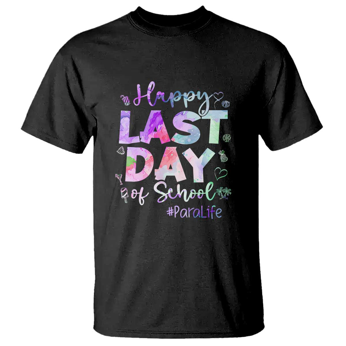 Last Day of School T Shirt Para Life Summer Vacation Beach - Wonder Print Shop