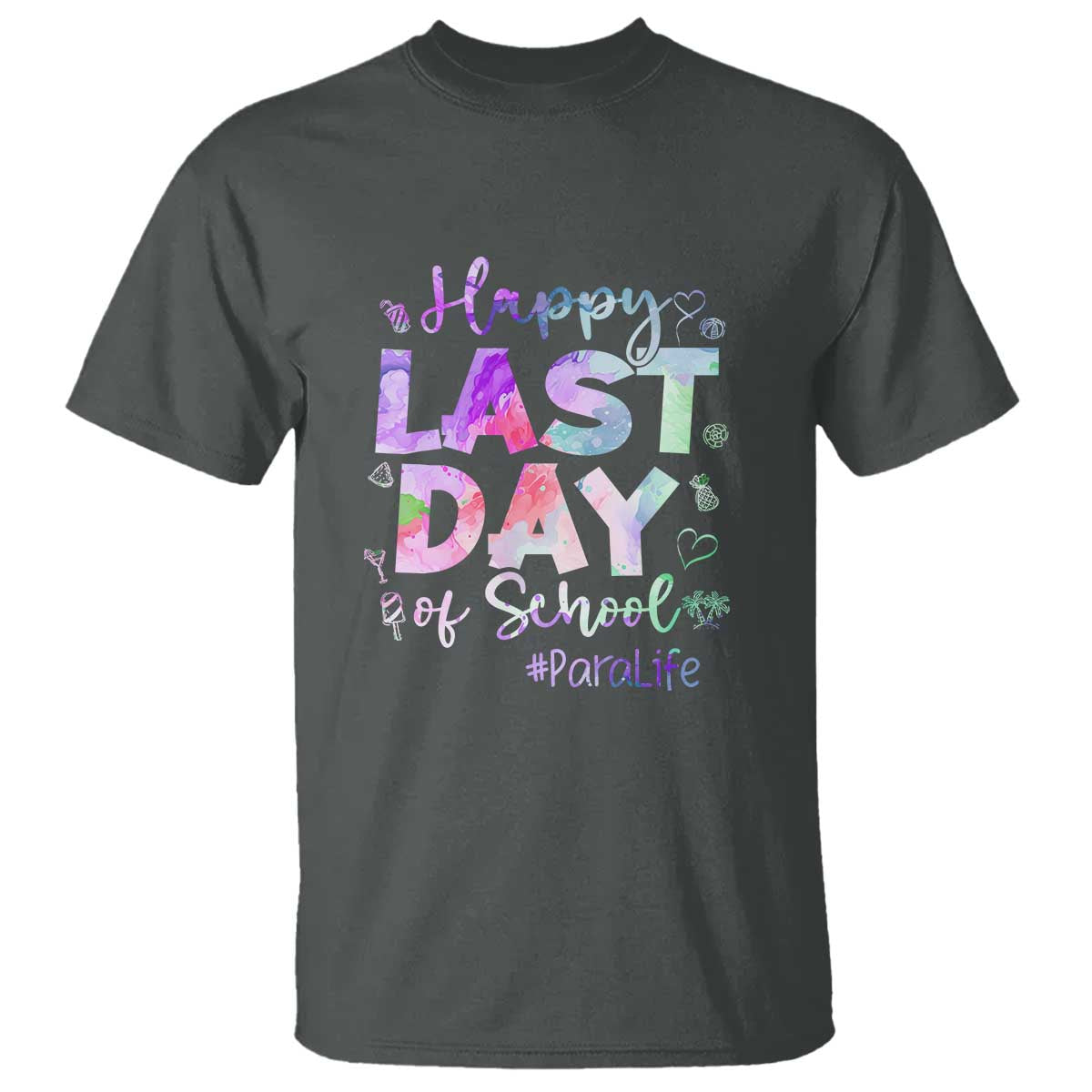 Last Day of School T Shirt Para Life Summer Vacation Beach - Wonder Print Shop
