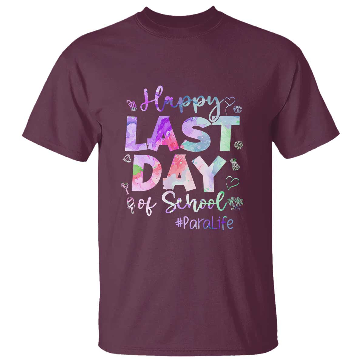 Last Day of School T Shirt Para Life Summer Vacation Beach - Wonder Print Shop