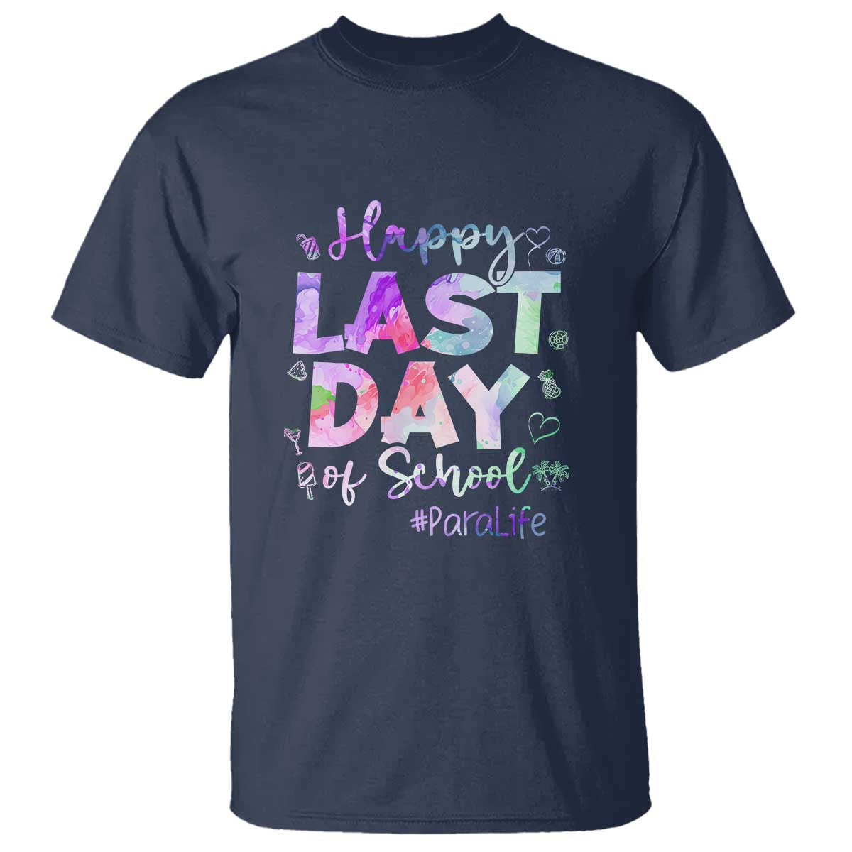 Last Day of School T Shirt Para Life Summer Vacation Beach - Wonder Print Shop