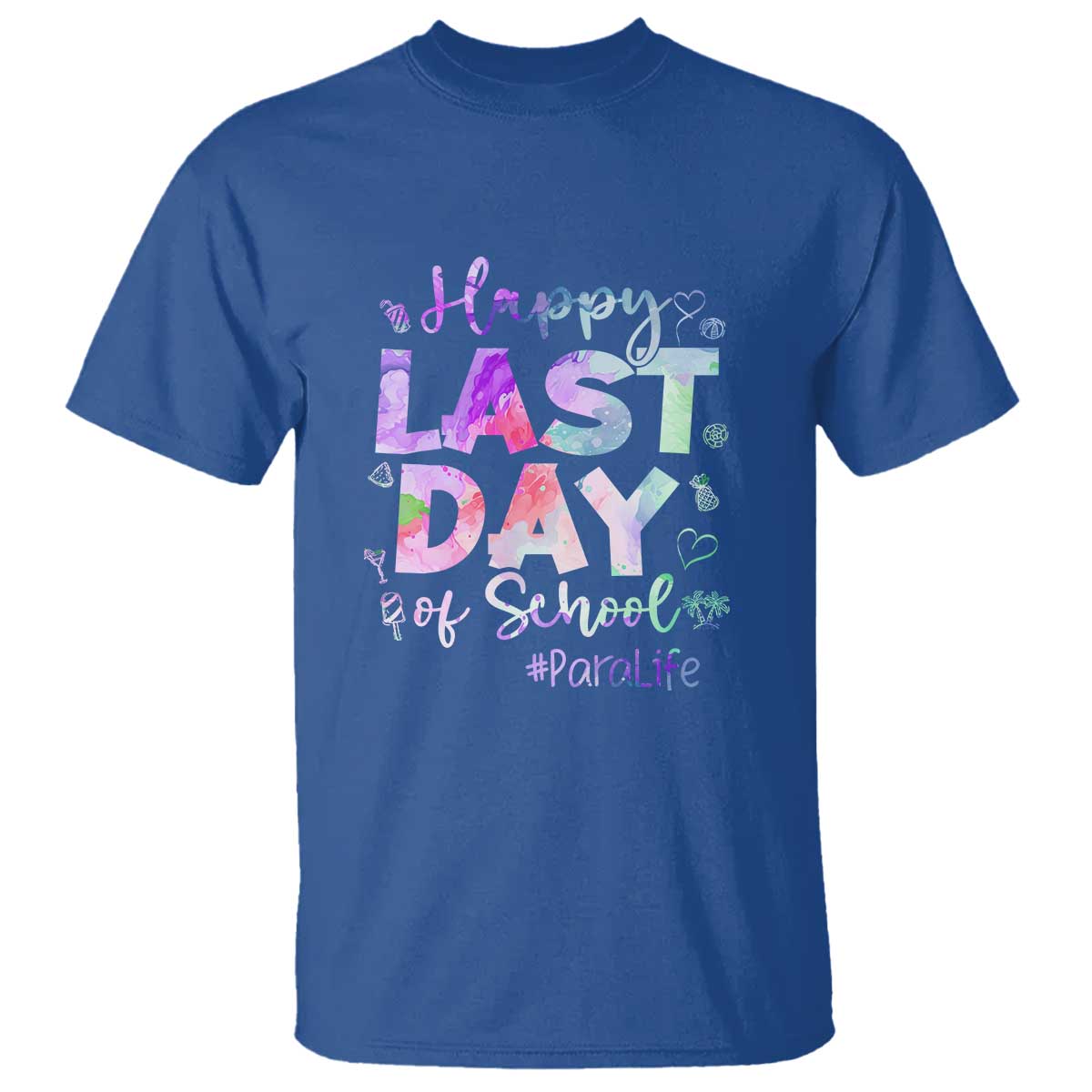 Last Day of School T Shirt Para Life Summer Vacation Beach - Wonder Print Shop